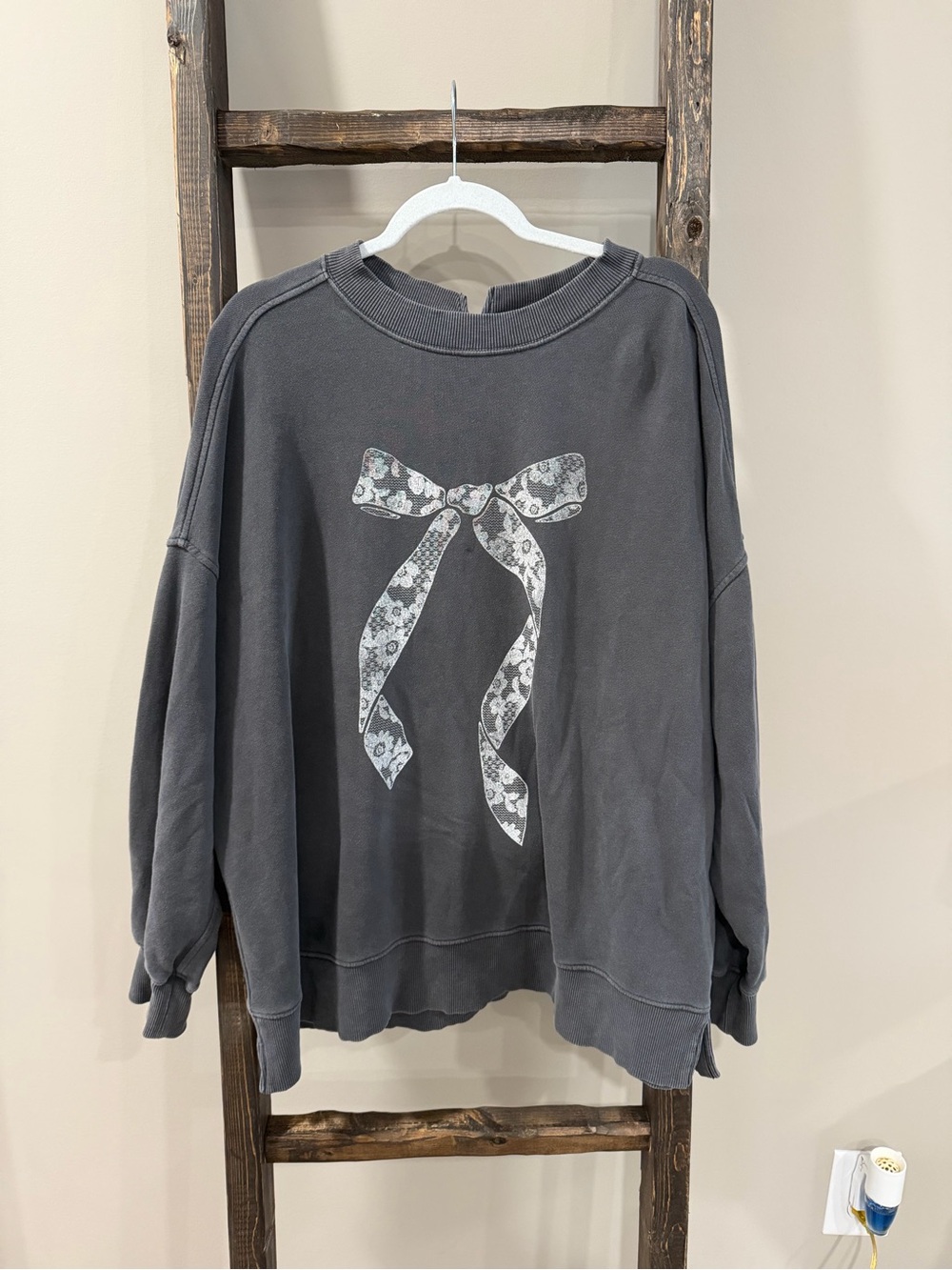 Aerie Bow Oversized Sweatshirt
